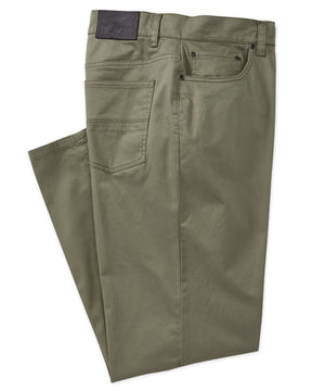 Westport Black Stretch Sateen 5-Pocket Pants