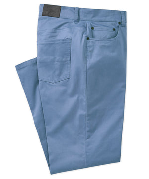 Pantaloni a 5 tasche in rasatello elasticizzato nero Westport