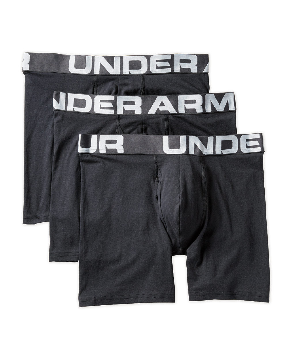 Under Armour Men's Big & Tall Charged Cotton 6â€³ Boxerjock - 3 Pack
