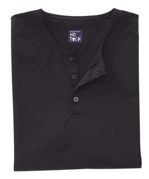 Westport No-Tuck LustreTech Stretch Cotton Short Sleeve Henley Shirt