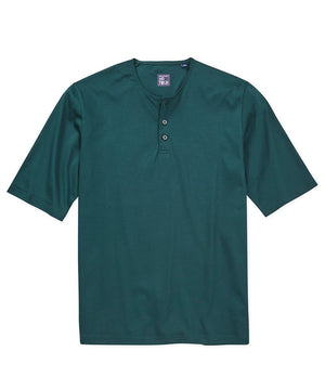 Westport No-Tuck LustreTech Stretch Cotton Short Sleeve Henley Shirt