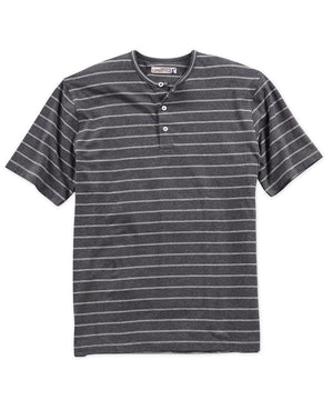 Westport Lifestyle Short Sleeve Stripe Stretch Henley
