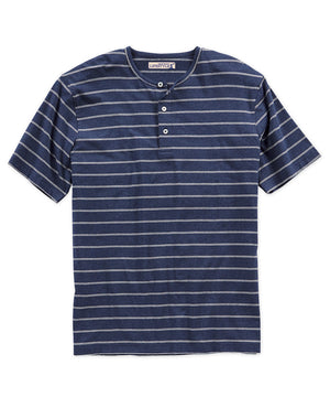 Westport Lifestyle Short Sleeve Stripe Stretch Henley
