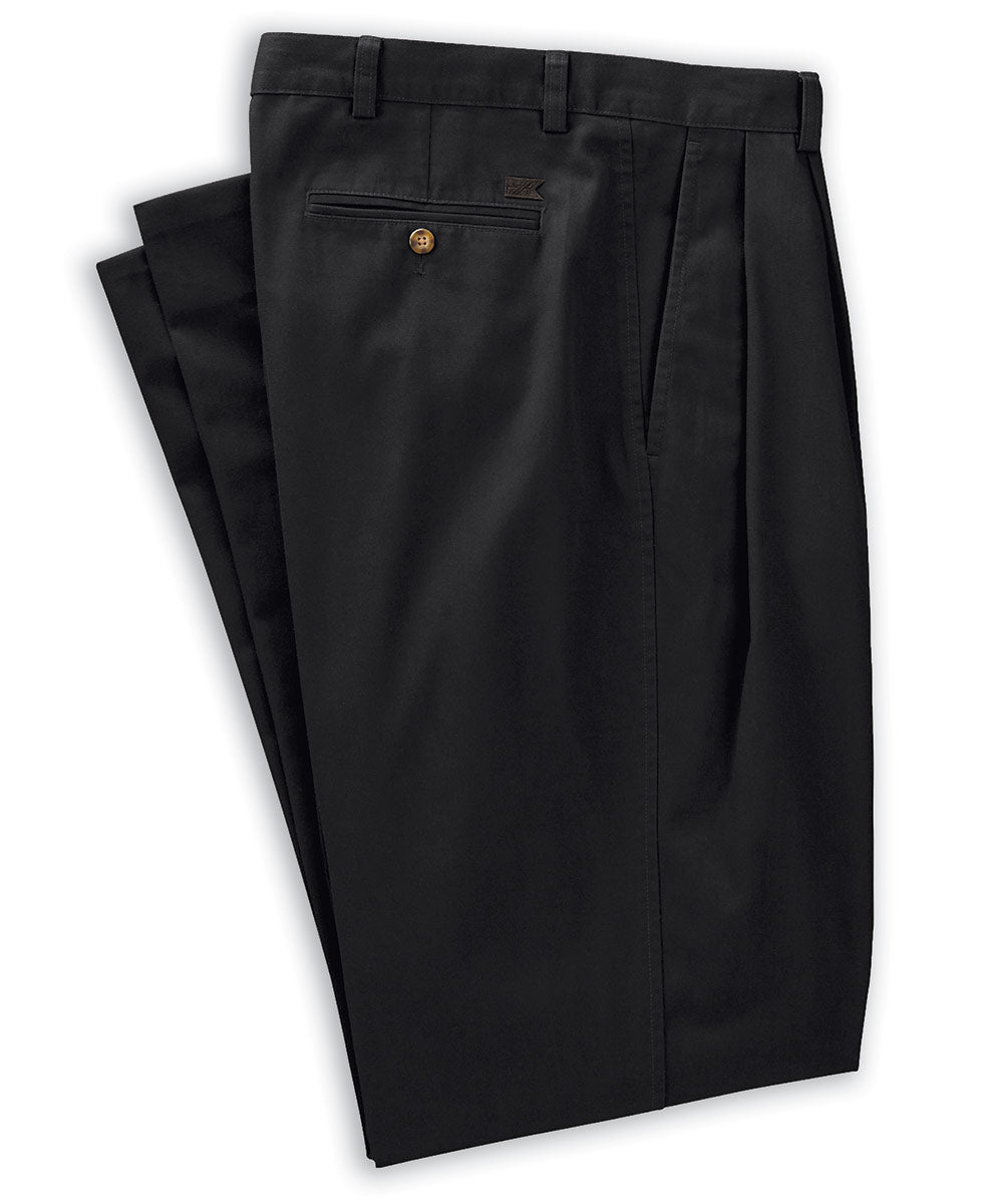 Cutter &amp; Buck Wrinkle-Free Pleated Twill Pants