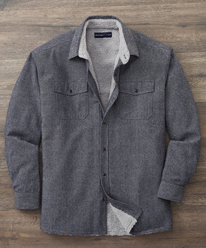 Westport 1989 Solid Fleece-Lined Flannel Overshirt