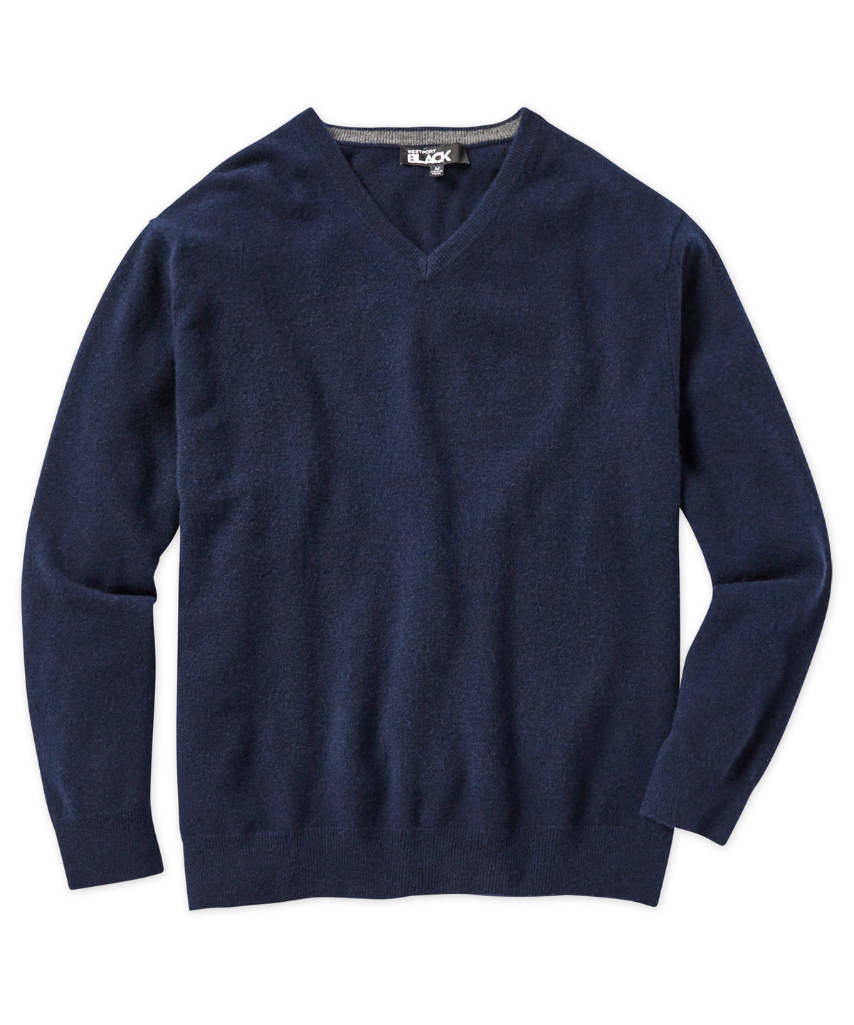 Westport Black Cashmere V-Neck Sweater