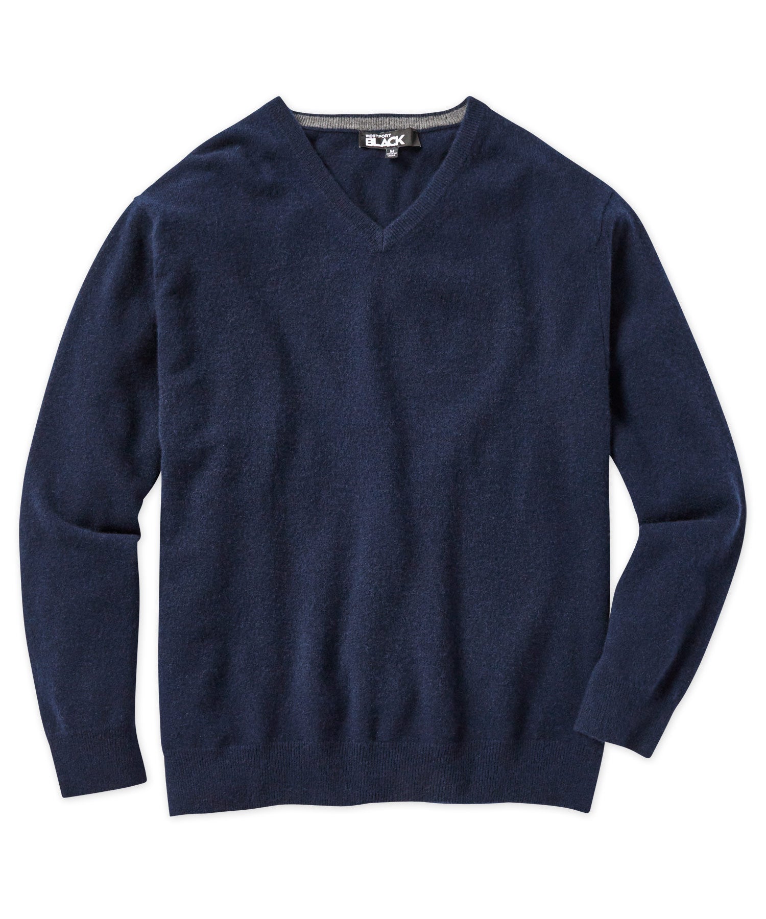 Westport Black Cashmere V Neck Sweater Westport Big Tall