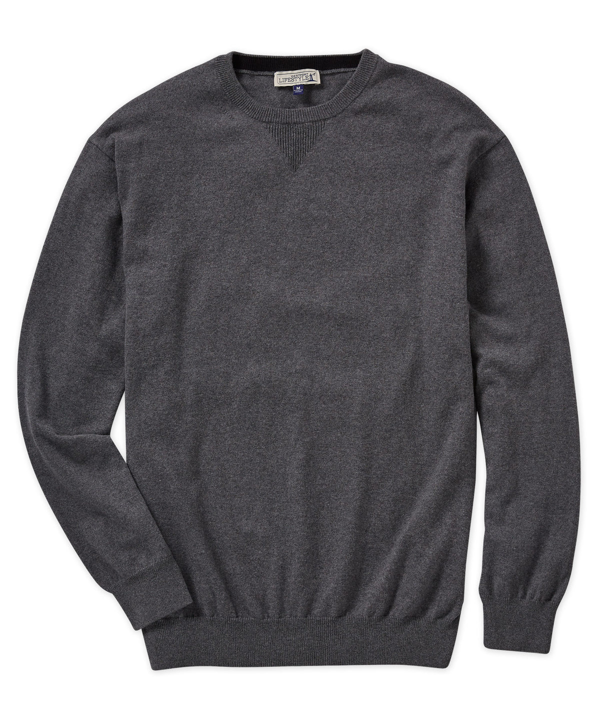 Westport Lifestyle Cotton-Cashmere Crewneck Pullover, Men's Big & Tall