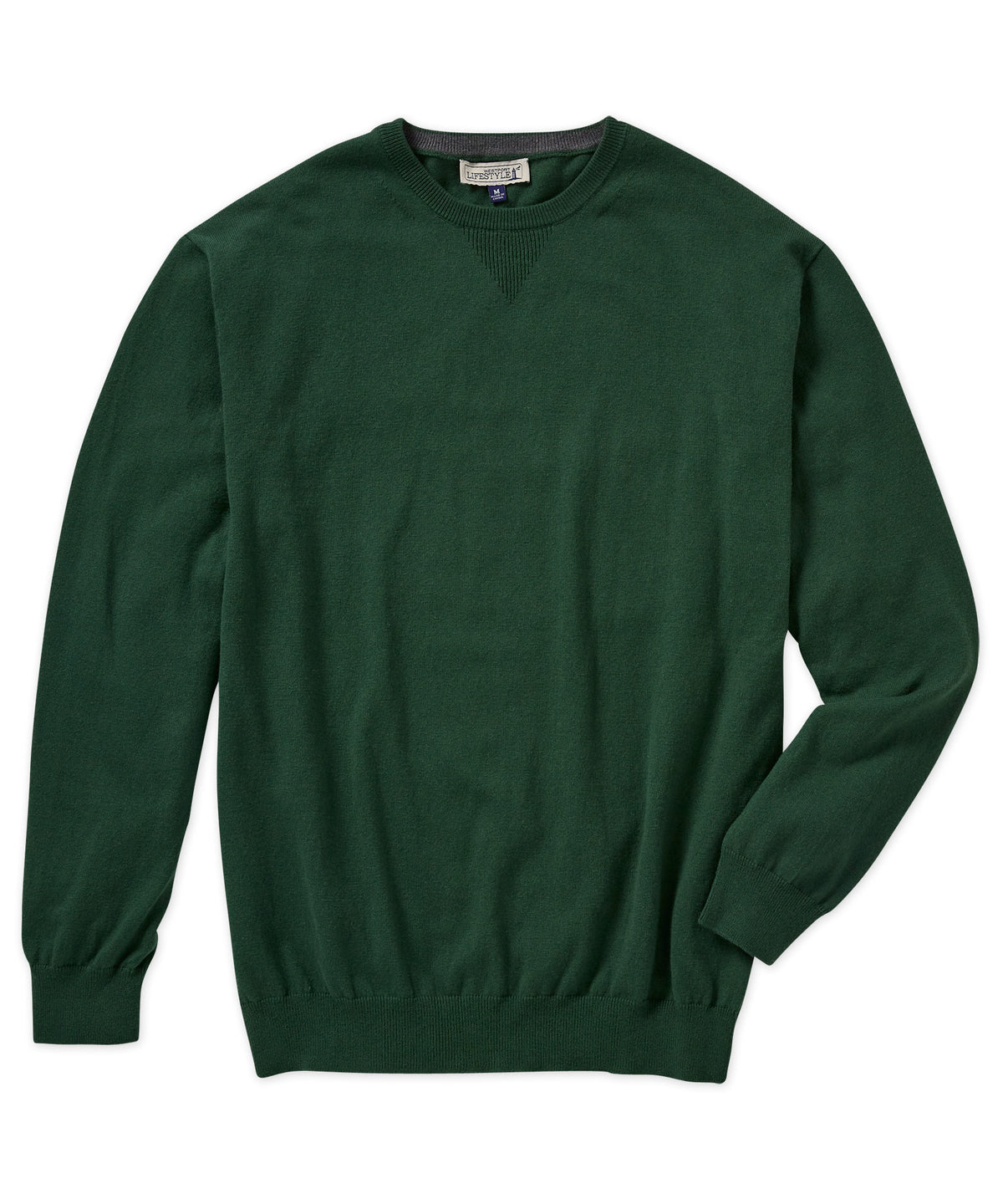 Westport Lifestyle Cotton-Cashmere Crewneck Pullover, Men's Big & Tall