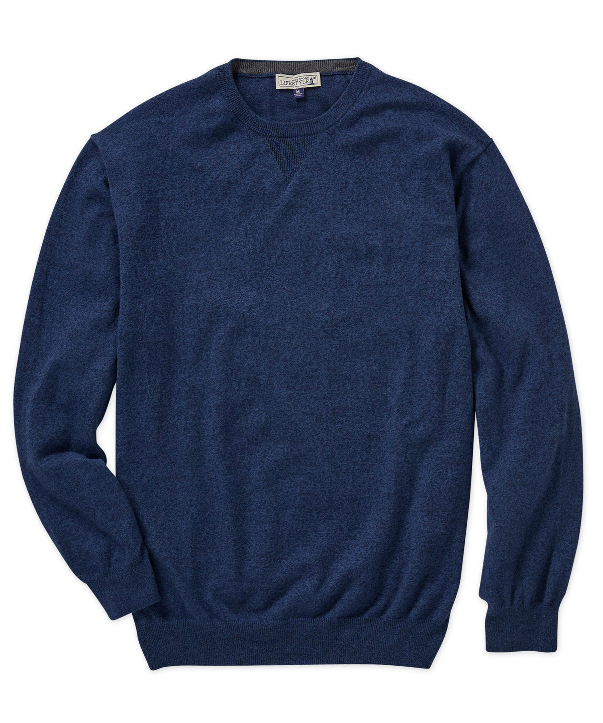 Westport Lifestyle Cotton-Cashmere Crewneck Pullover, Men's Big & Tall