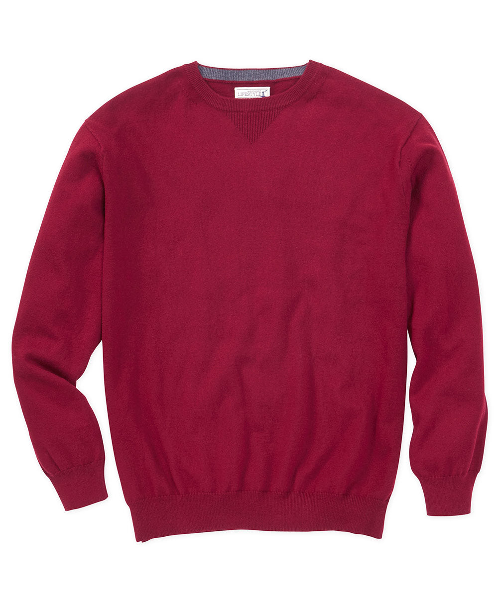 Pullover girocollo in cotone e cashmere Westport Lifestyle, Men's Big & Tall