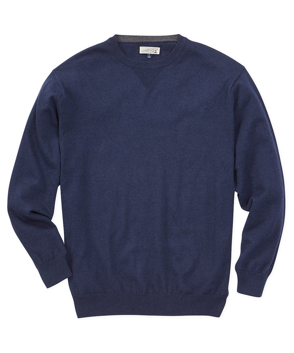 Pullover girocollo in cotone e cashmere Westport Lifestyle, Men's Big & Tall