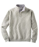 Westport Lifestyle Quilted Button Mock Pullover Sweater