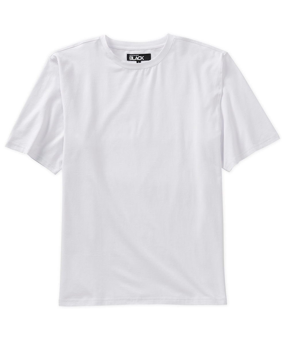 Westport Black Short Sleeve Pima Stretch Solid Tee