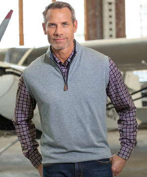 Westport Lifestyle Melange Quarter-Zip Vest