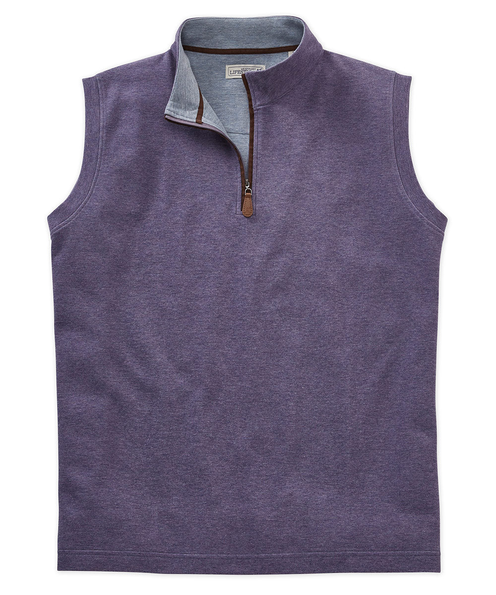 Westport Lifestyle Melange Quarter-Zip Vest
