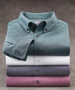 Westport No-Tuck Long Sleeve Stretch-Cotton Oxford Sport Shirt