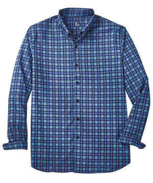 Westport No-Tuck Long-Sleeve Performance Stretch Plaid Sport Shirt