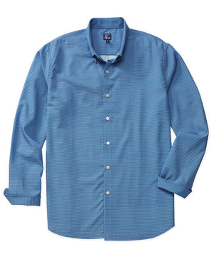 Westport No-Tuck Long-Sleeve Performance Stretch Diamond Print Sport Shirt