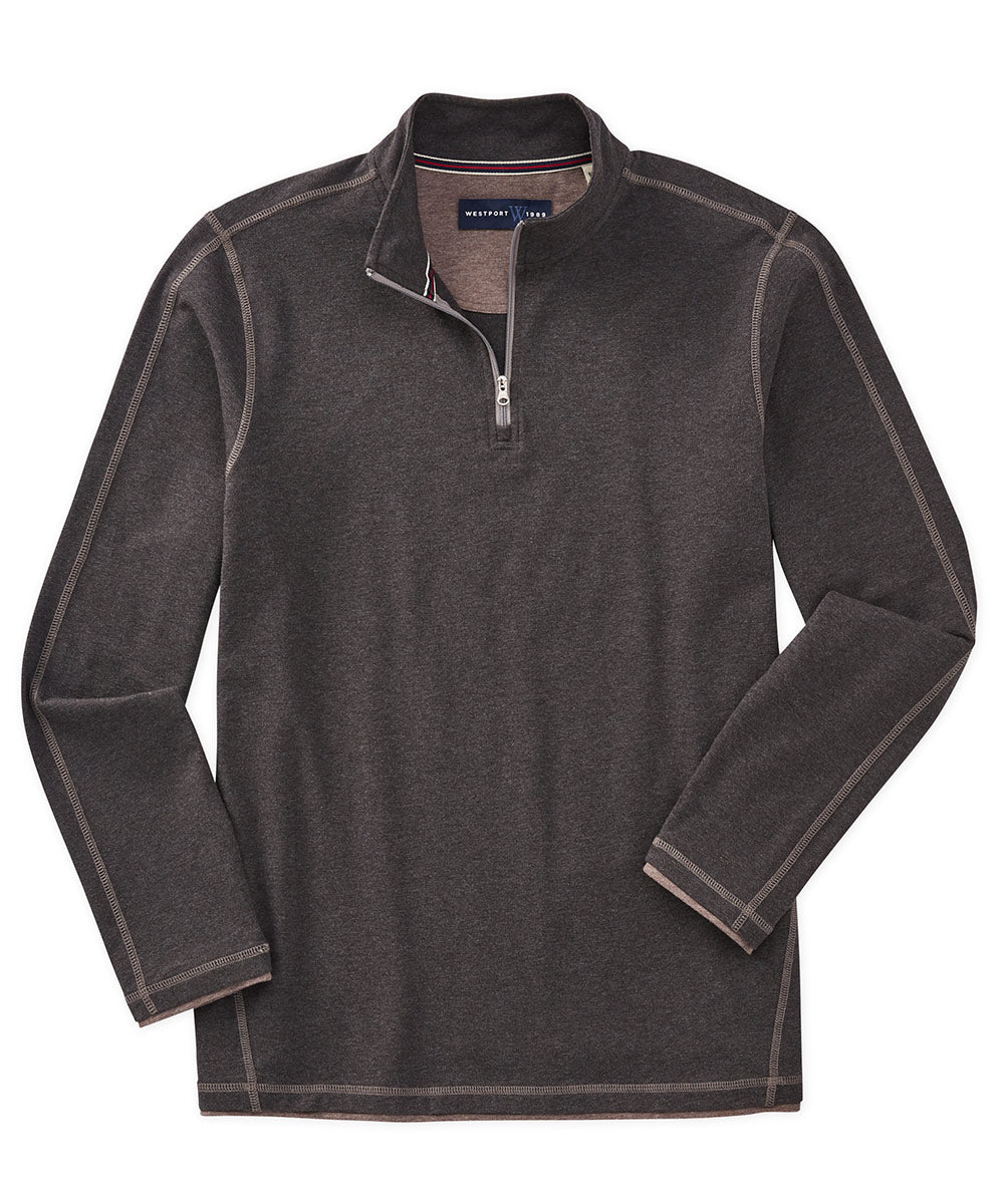 Westport 1989 Stretch Melange Quarter-Zip Pullover