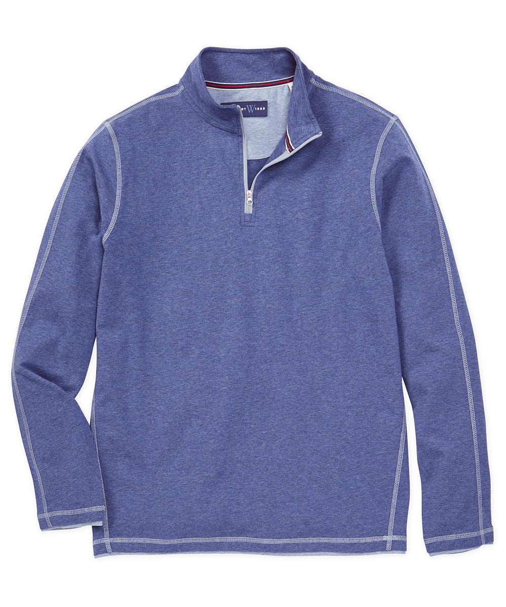 Westport 1989 Stretch Melange Quarter-Zip Pullover