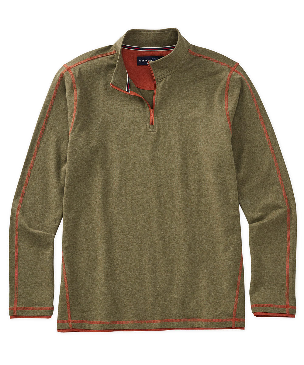 Westport 1989 Stretch Melange Quarter-Zip Pullover