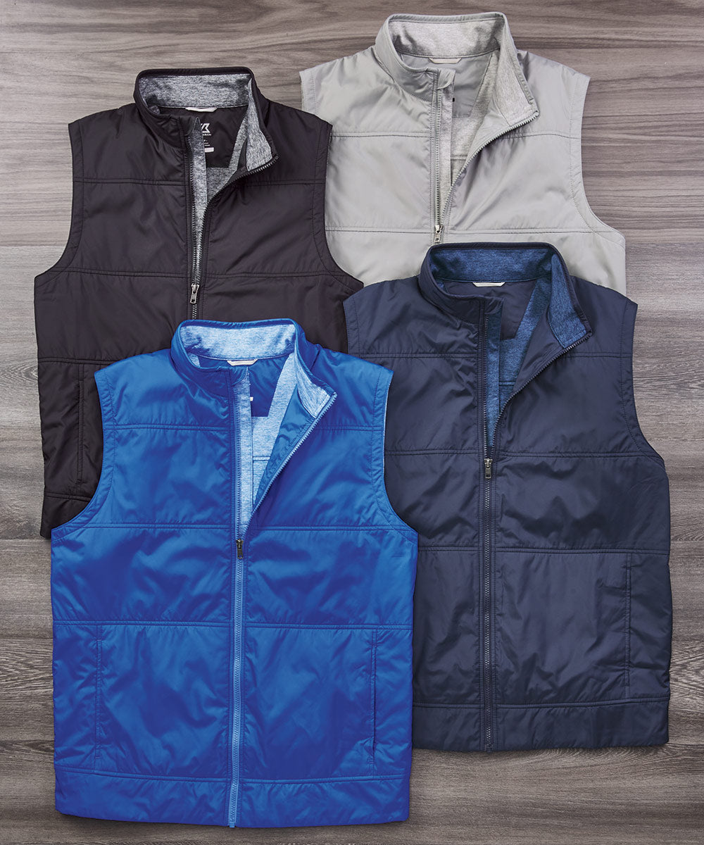 Gilet hybride entièrement zippé Cutter & Buck Stealth, Men's Big & Tall