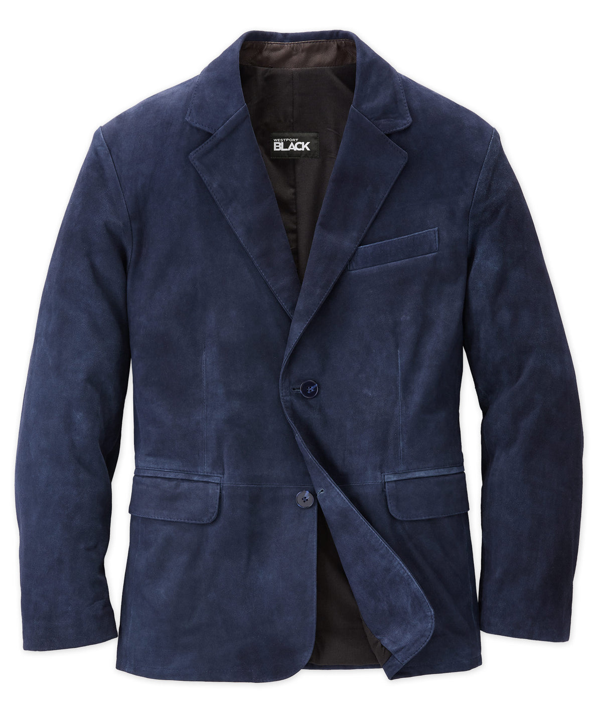 Westport Black Leather Blazer Westport Big Tall