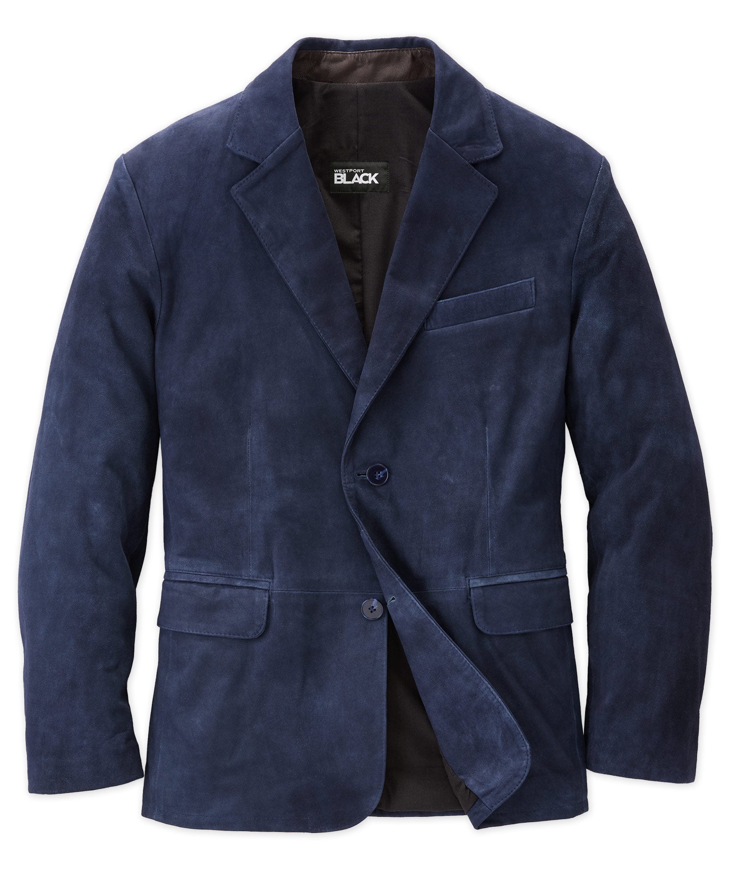Westport Black Leather Blazer