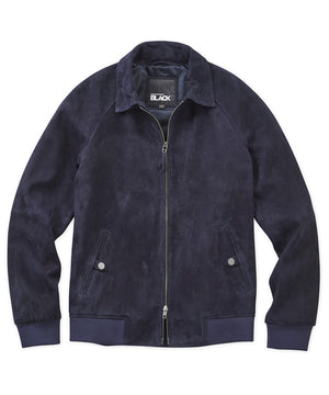 Westport Black Goat Suede Bomber Jacket