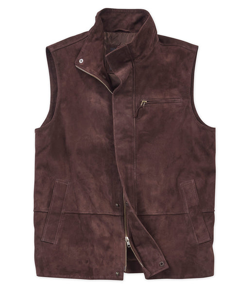 Westport Black Goat Suede Vest - Westport Big & Tall