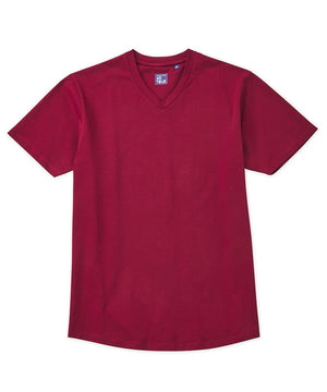 Westport No-Tuck Stretch V-neck Tee Shirt