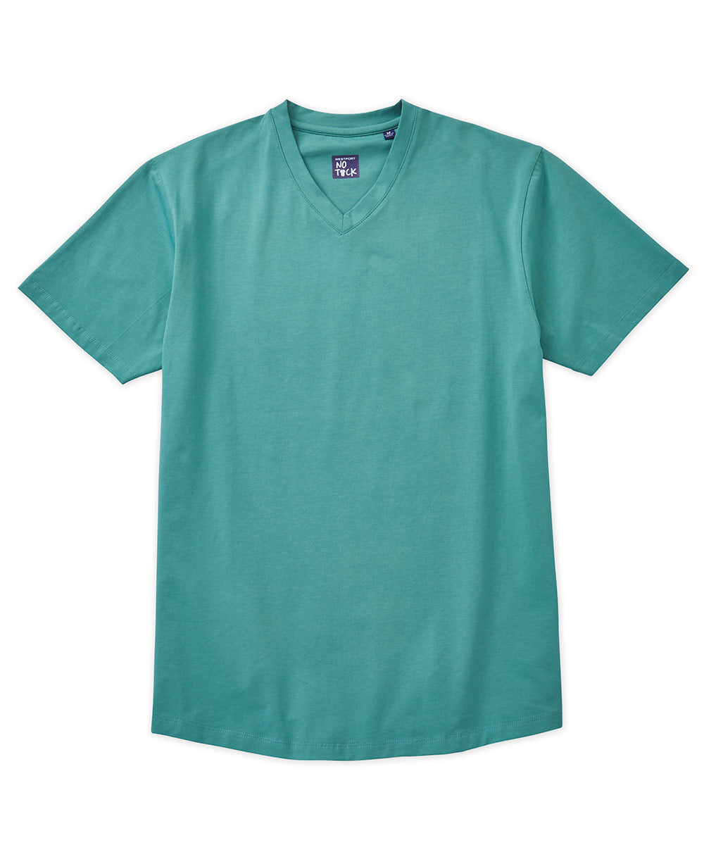 Westport No-Tuck Stretch V-neck Tee Shirt - Westport Big & Tall