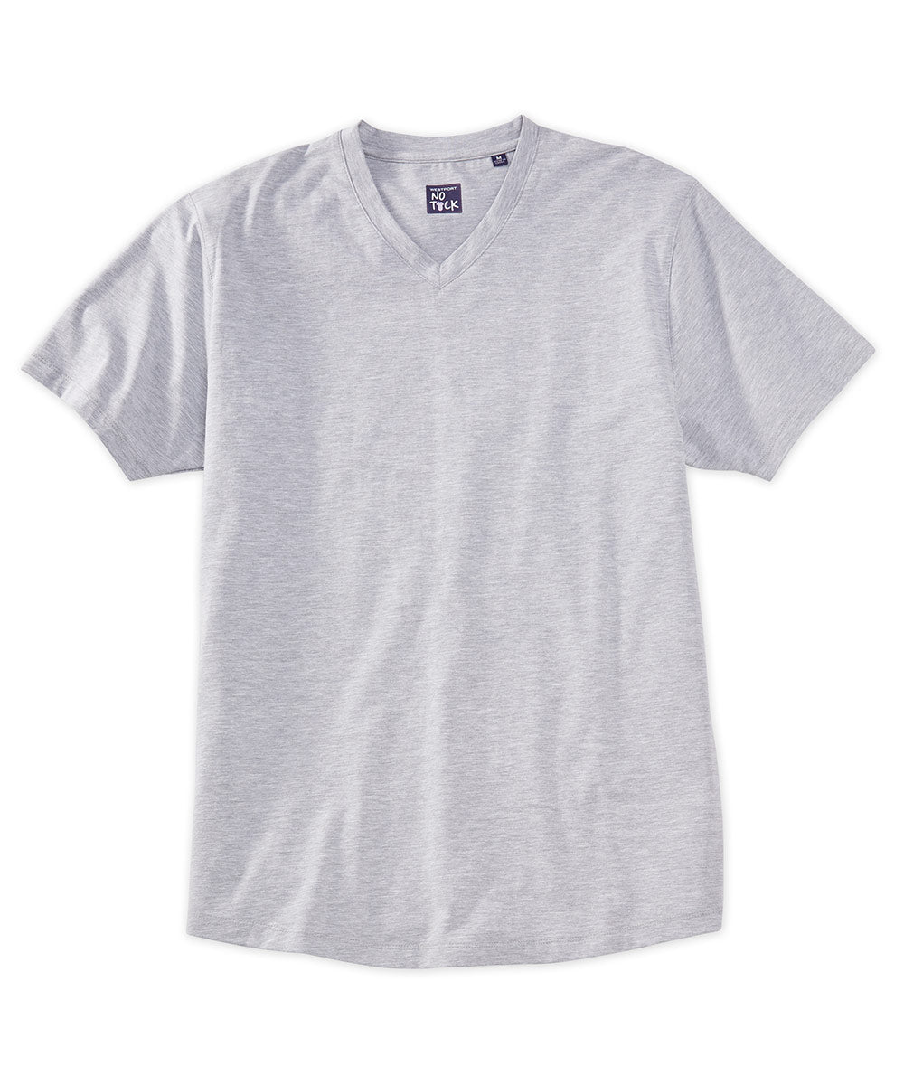 Westport No-Tuck Stretch V-neck Tee Shirt, Men's Big & Tall