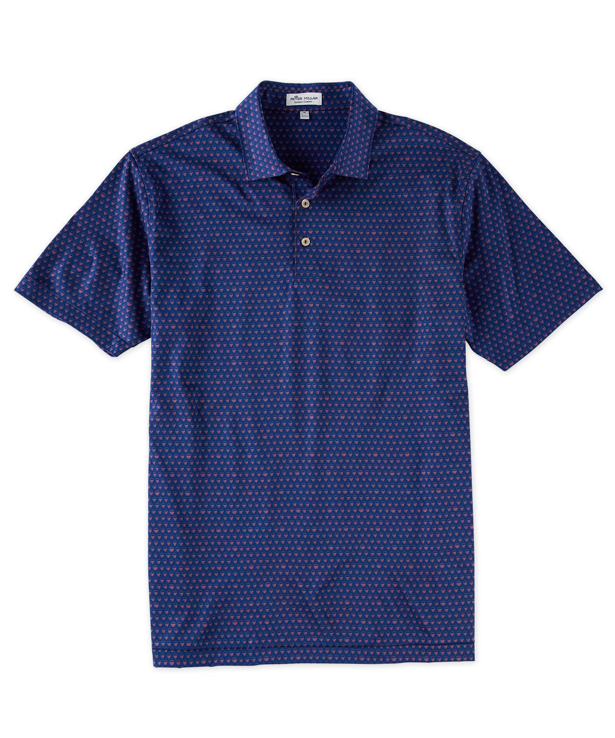 Peter Millar Seeing Double Novelty Print Performance Polo