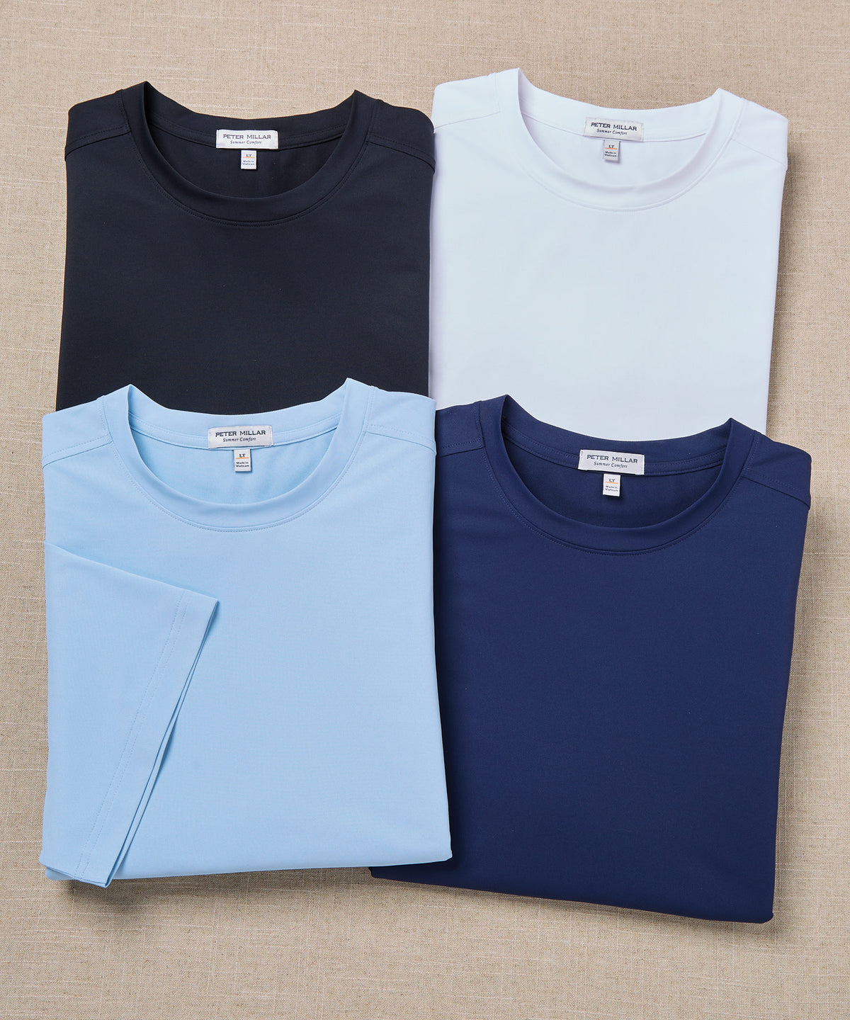 Peter Millar Mesh Crew T-Shirt, Men's Big & Tall