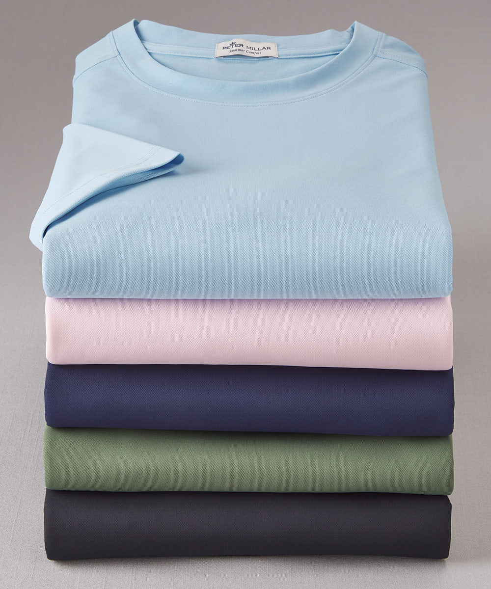 Peter Millar Mesh Crew T-Shirt, Men's Big & Tall