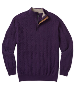 Westport Black Cable Quarter-Zip
