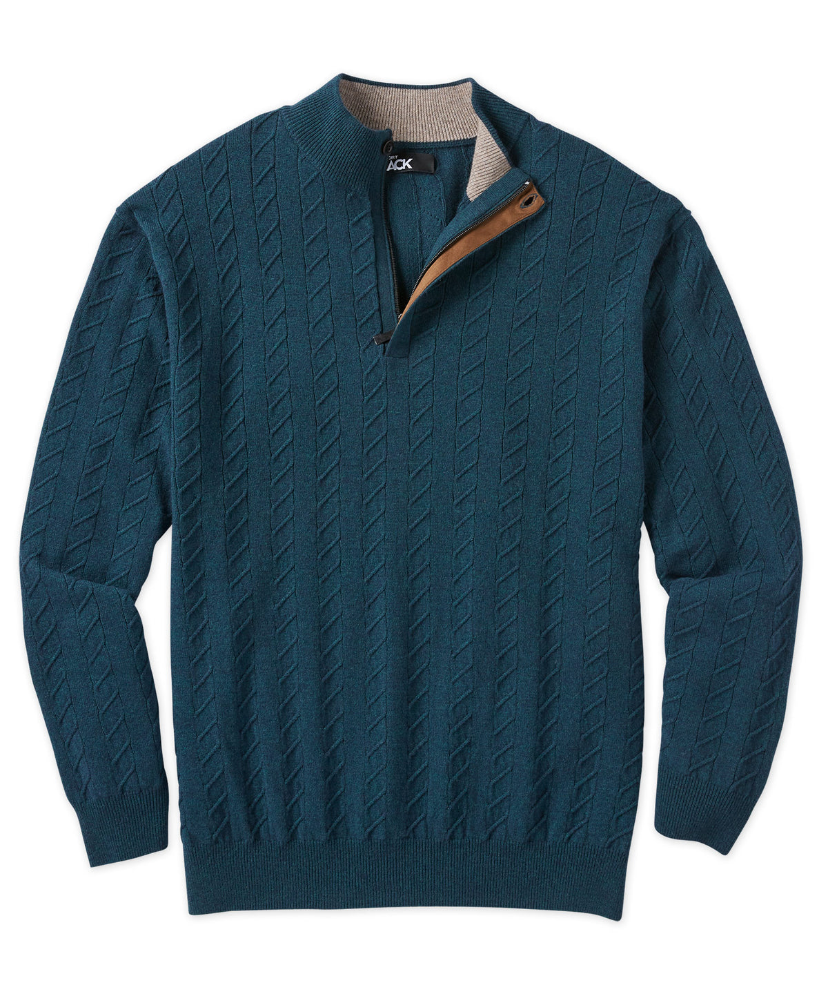 Westport Black Cable Quarter-Zip