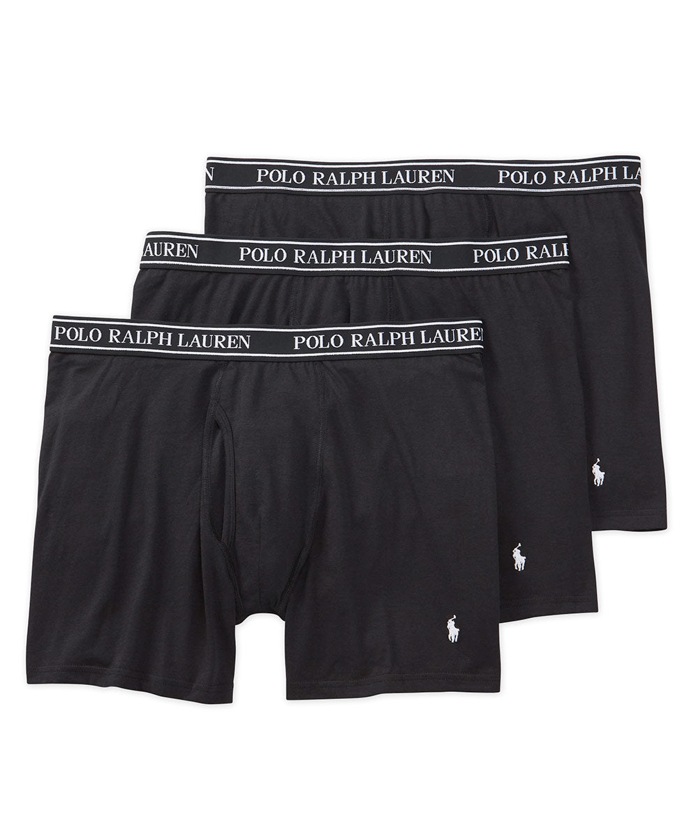 POLO RALPH LAUREN STRETCH COTTON BOXER BRIEF 3-PACK, Midnight blue Men's  Boxer