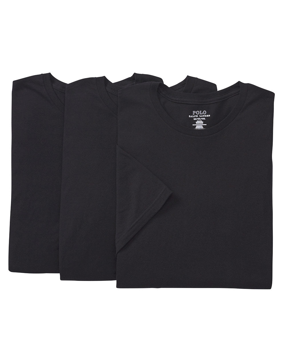 T-shirt à col rond en coton Polo Ralph Lauren (paquet de 3), Men's Big & Tall