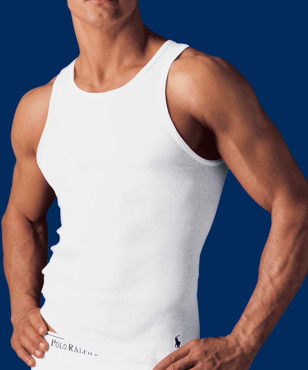 Polo Ralph Lauren Cotton Tank Undershirt (3-Pack)