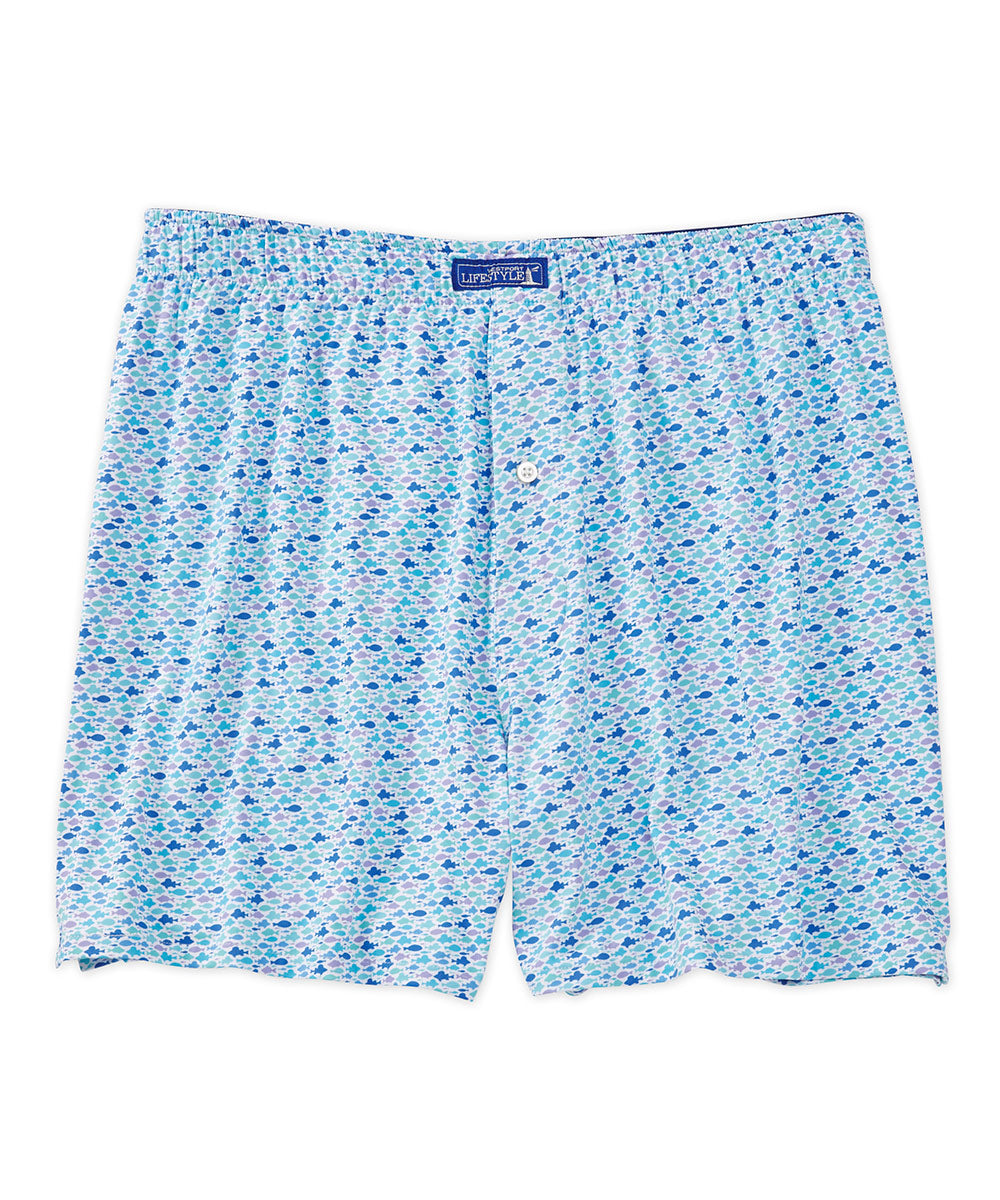 Westport Lifestyle Performance Stretch Fish Print Boxer