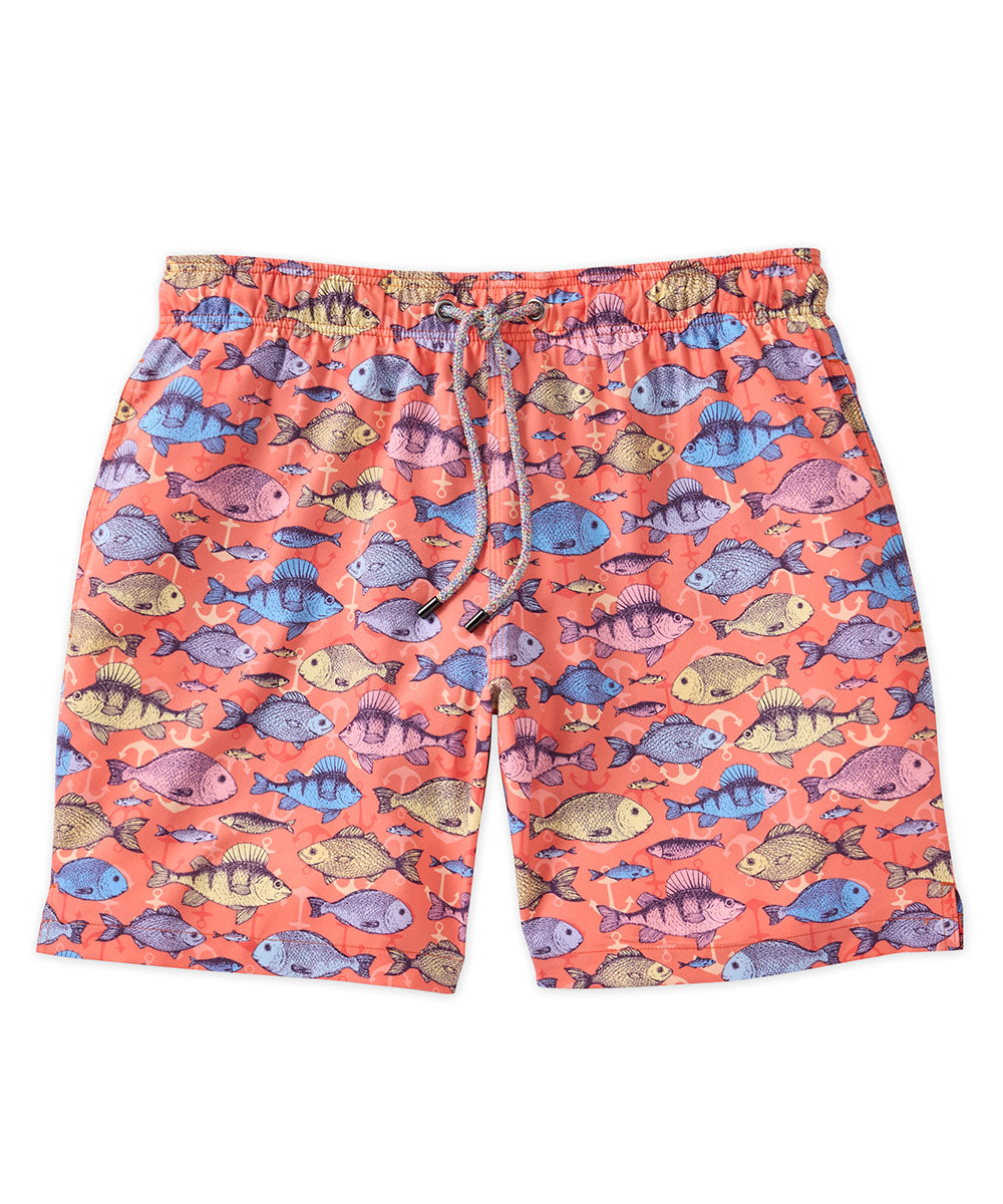 Westport Black Fish Anchor Stretch Trunk with Boxer Lining