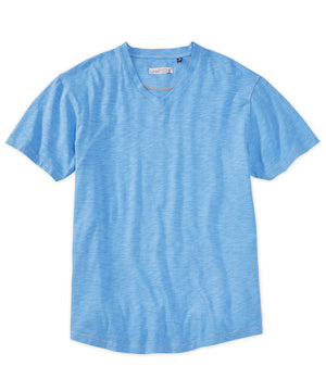 Westport Lifestyle Short Sleeve Slub V-Neck Tee Shirt