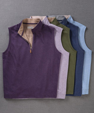 Westport Lifestyle Melange Quarter-Zip Vest