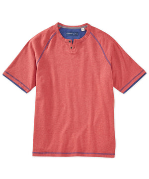 Westport 1989 Short Sleeve Notch Henley Tee Shirt
