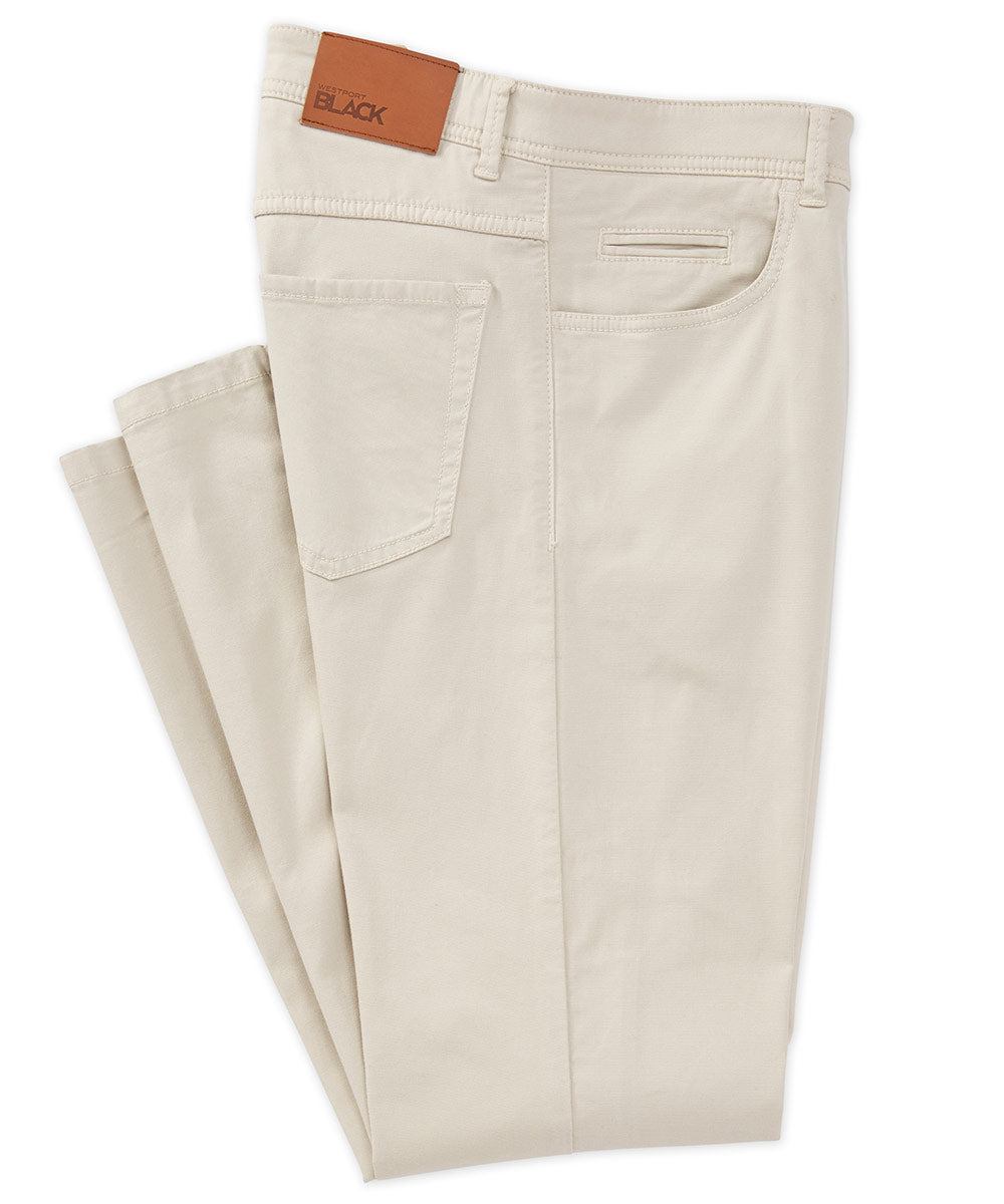 Westport Black Weathered Canvas Five-Pocket Pant