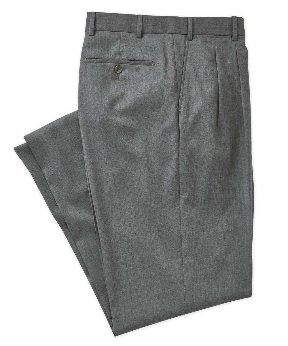 Men's Big & Tall Westport Black Loro Piana Pleated Dress Pant Caramel / 42" / REG Men's Big & Tall Westport Black Loro Piana Pleated Dress Pant Caramel / 42" / REG