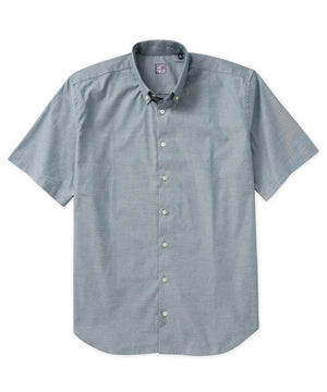 Westport No-Tuck Short Sleeve Stretch-Cotton Oxford Sport Shirt